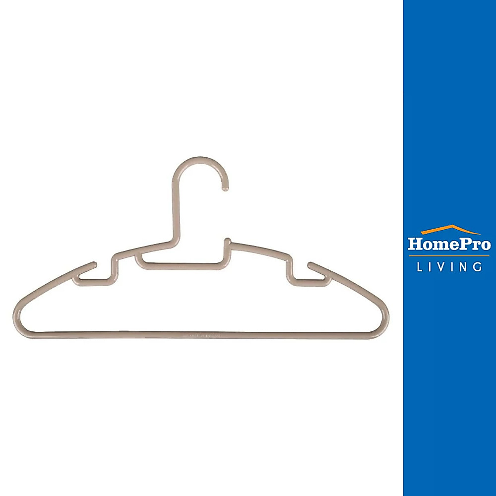 PLIM ไม้แขวนเสื้อ H-056BR น้ำตาล (1x6) จัดส่งโดย HomePro