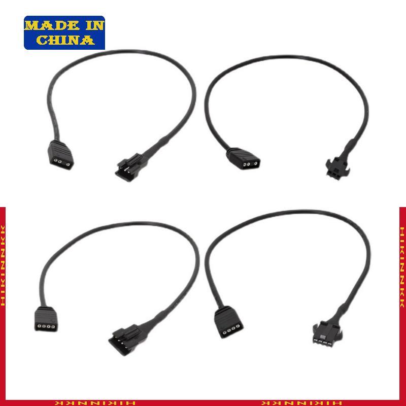 HIK ARGB สาย 5v12v 4Pin ถึง SM4Pin หญิง ARGB สายสําหรับ DEEPCOOL Lian Li PC กรณี SM4Pin หญิง Ada
