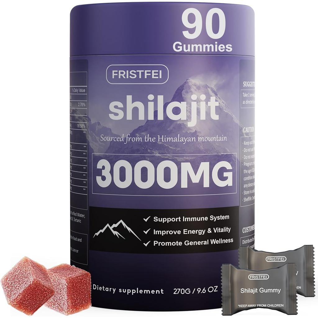 PureHimalyanShilajitGummiesforMen&Women-100%&Organic|85+TraceMinerals&FulvicAcid|90นับถอยหลัง|F2DA บ