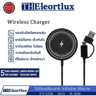 THE-Leortiux ที่ชาร์จไร้สาย สามารถชาร์จโทรศัพท์มือถือ/หูฟัง/นาฬิกาได้พร้อมกัน Wireless Charger