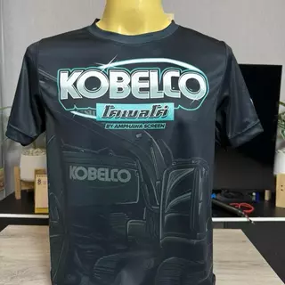 เสื้อผ้าไมโคร KOBELCO รุ่น 2 รถแม็คโคร เสื้อคอกลม มีเก็บเงินปลายทาง