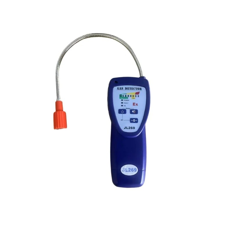 Dans Dans JL269 เครื่องตรวจจับการรั่วไหลของแก๊สแบบพกพาพร้อม LCD สําหรับสินค้าในครัวเรือนและการบํารุง
