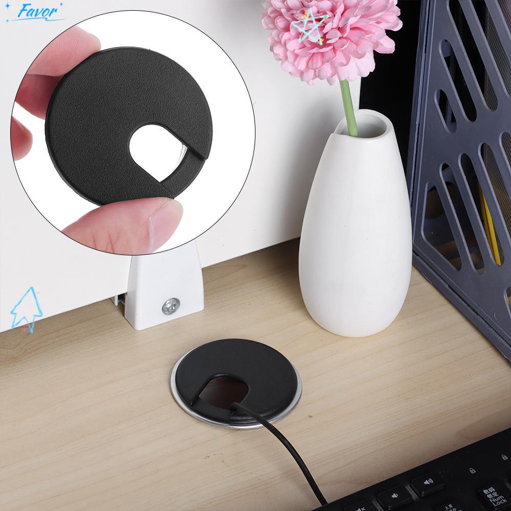 FAVOR 35/50 มม.คอมพิวเตอร์ Grommet Buckle Line Organizer Office Cable Clamp Line กล่อง