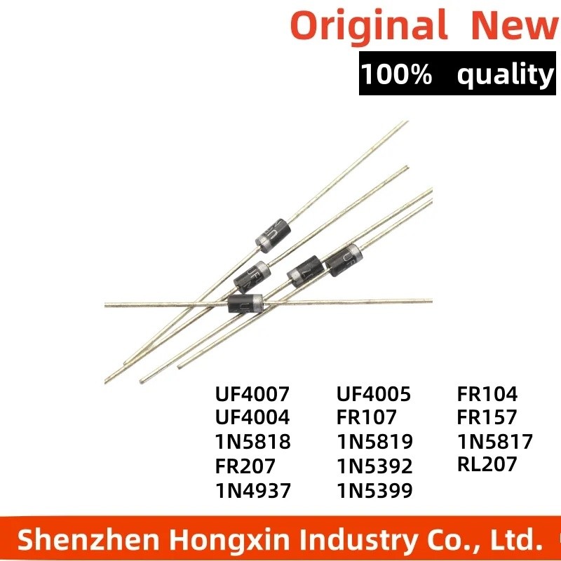 1-5PCS UF4007 FR107 FR207 RL207 1N4937 1N5392 1N5399 1N5817 1N5818 1N5819 UF4005 UF4004 FR104 FR157 