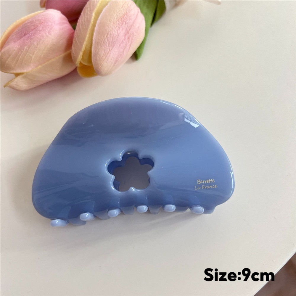 Simple All Build Hairclip ใหม่ Hollow ดอกไม้หวานขนาดเล็กสดผมหยิก Shark Hairclip เครื่องประดับผมหญิง — صورة 5