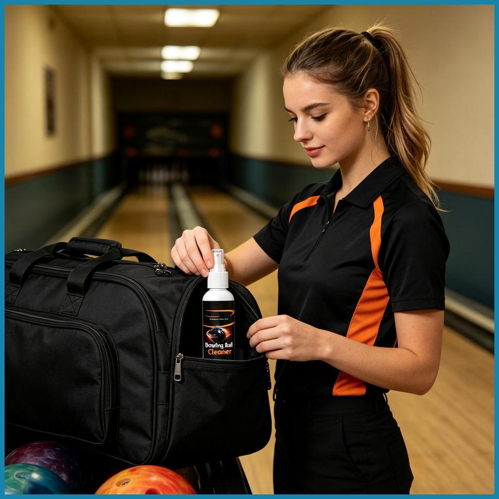 Bowling Ball สเปรย์ทําความสะอาด 100ml Fast-Acting ยาวนานพร้อมผ้าเช็ดตัว Bowling Ball ทําความสะอาดชุด