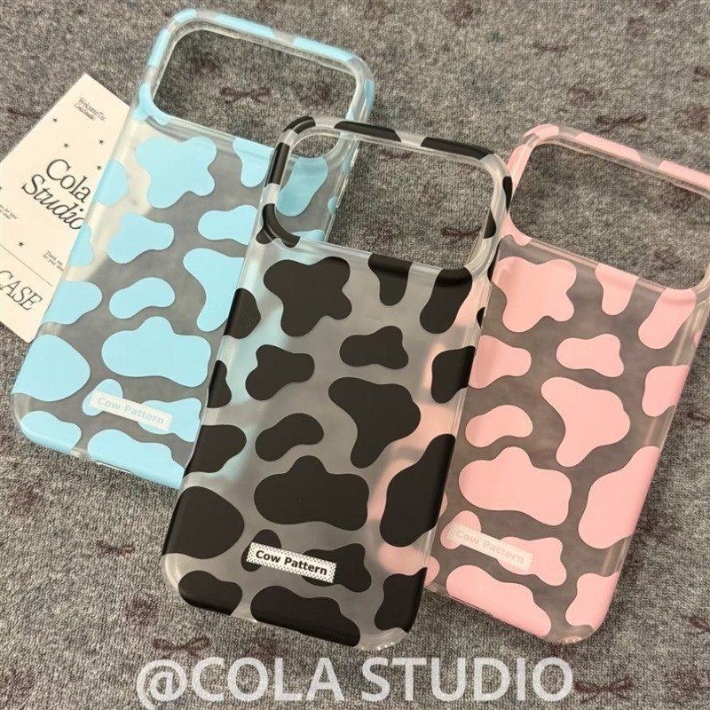 เคสโทรศัพท์เหมาะสําหรับiPhone 7 8 X XS XR XSMAX 11 12 13 14 15 16 17 Pro max Plus Air Frostedสีโปร่งใสรูปแบบนมShock-resistant Shock-proofป้องกันกรณีAll-IncludedกรณีR2VS