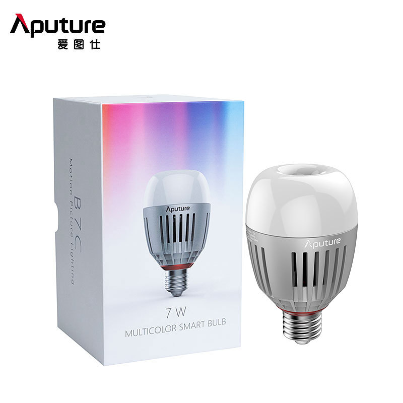 Apture B7C 7W RGBWW LED สมาร์ทหลอดไฟ CRI 2000K-10000K ปรับ 0-100% Stepless Dimming App ควบคุมการถ่าย