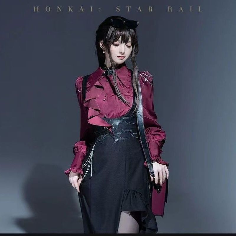 Honkai: Star Rail/Kafka/Star Train คอสเพลย์ Kafka Theme Impression Series เสื้อกระโปรงยาว