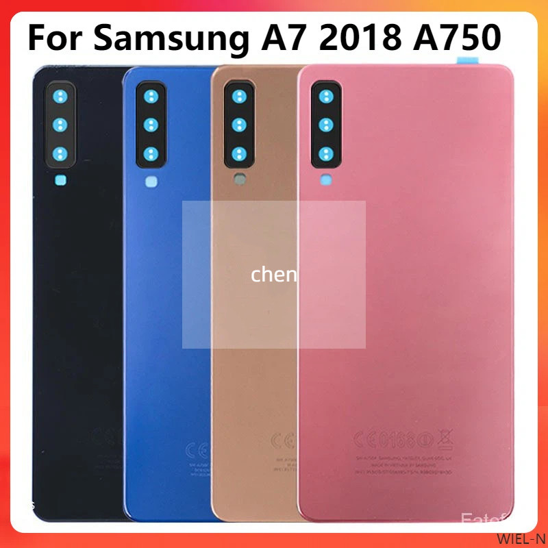 A7 กาวติดกระจกหลัง Samsung Galaxy A7 2018 A750 A750F SM-A750F A750GN-DS ฝาหลัง เปลือกประตูหลัง