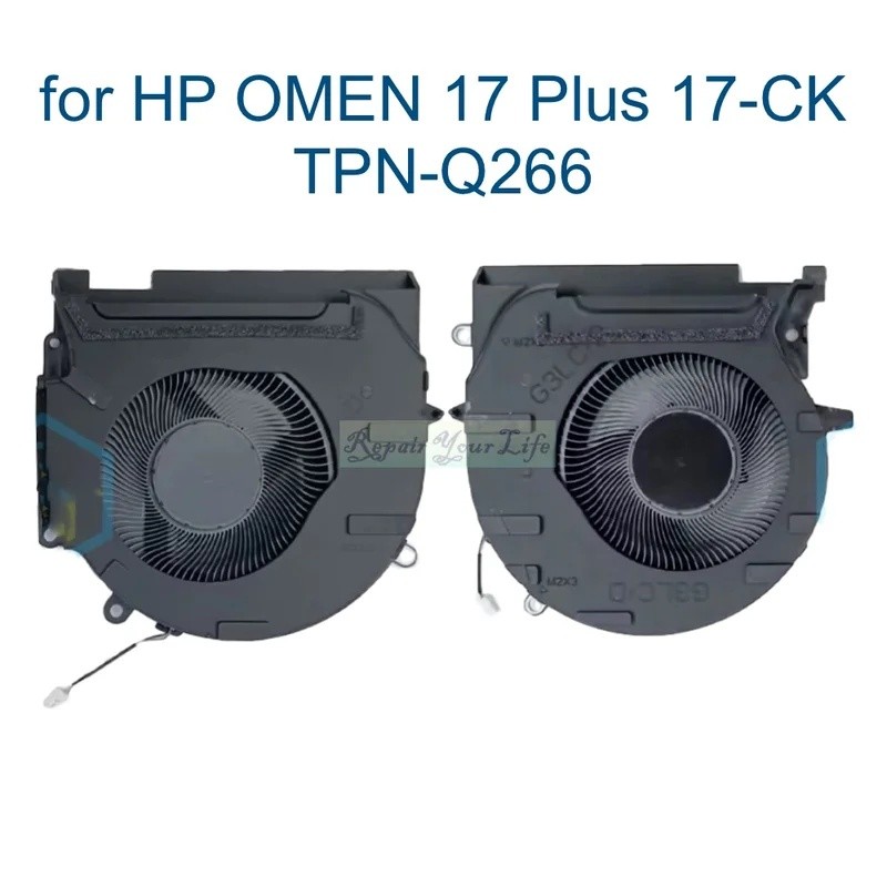 CPU GPU พัดลมระบายความร้อนสําหรับ HP OMEN 17 Plus 17-CK TPN-Q266 17-ck0196ng CK2000 CK0000 M78888 M7