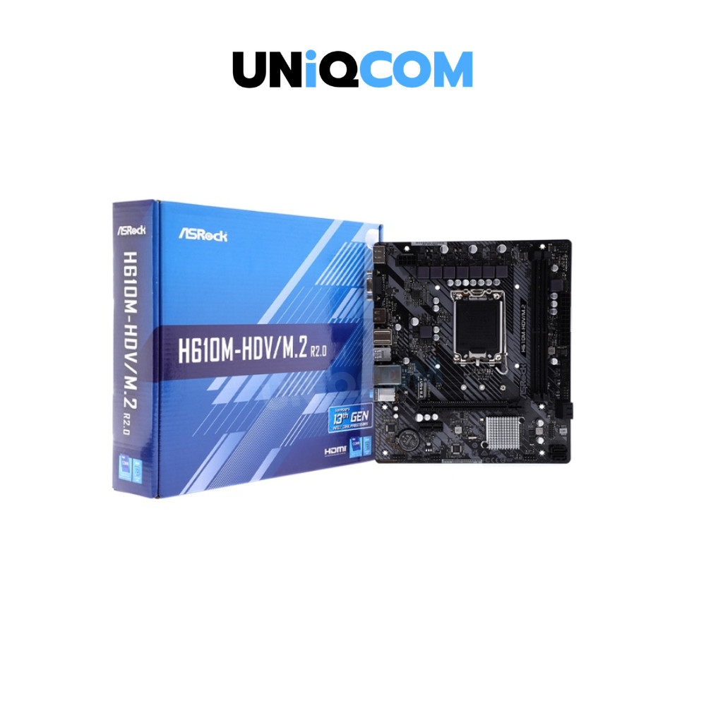 ASROCK  Mainboard เมนบอร์ด (1700) ASROCK H610M-HDV/M.2 R2.0 DDR4