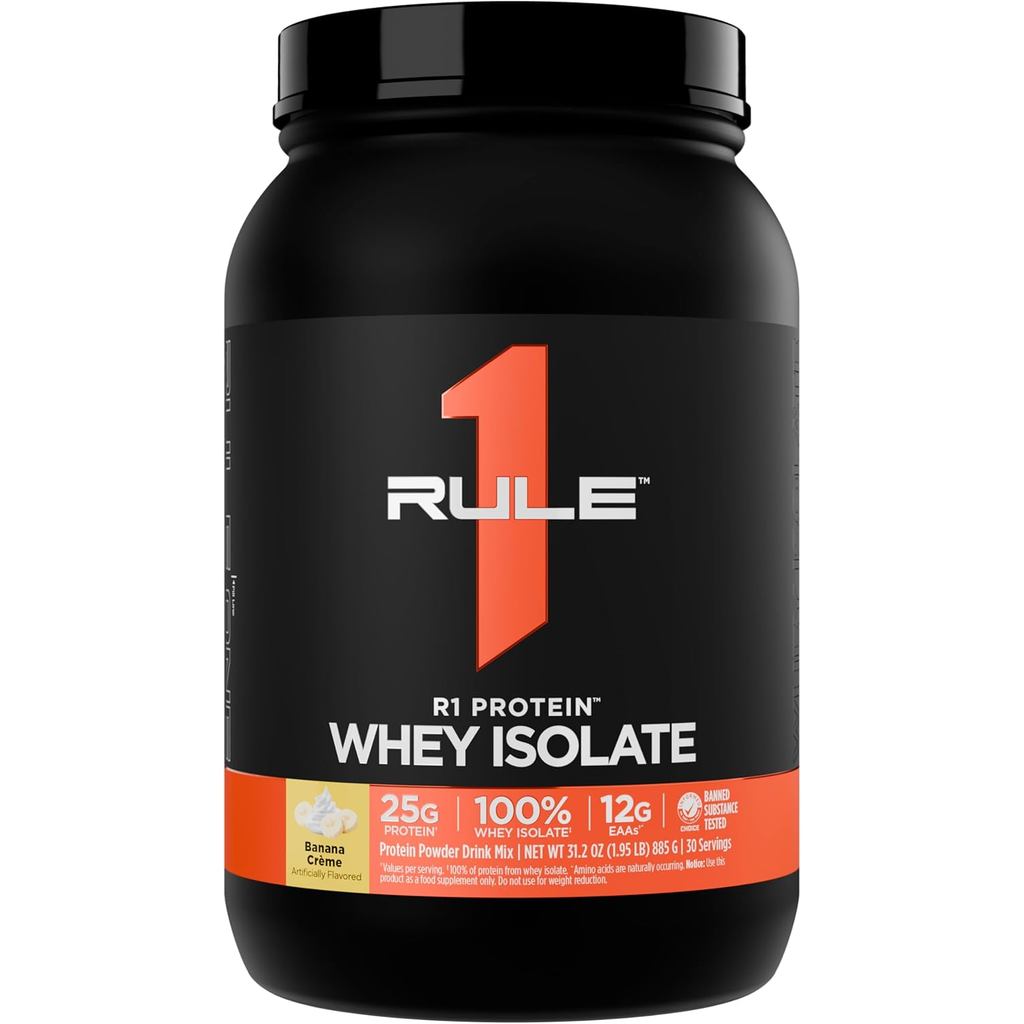 Rule 1 Proteins R1 Protein Whey Isolate - พร้อมโปรตีน 25g & 6g BCAA พิเศษจากแหล่งแยกและไฮโดรไลซ์สําห