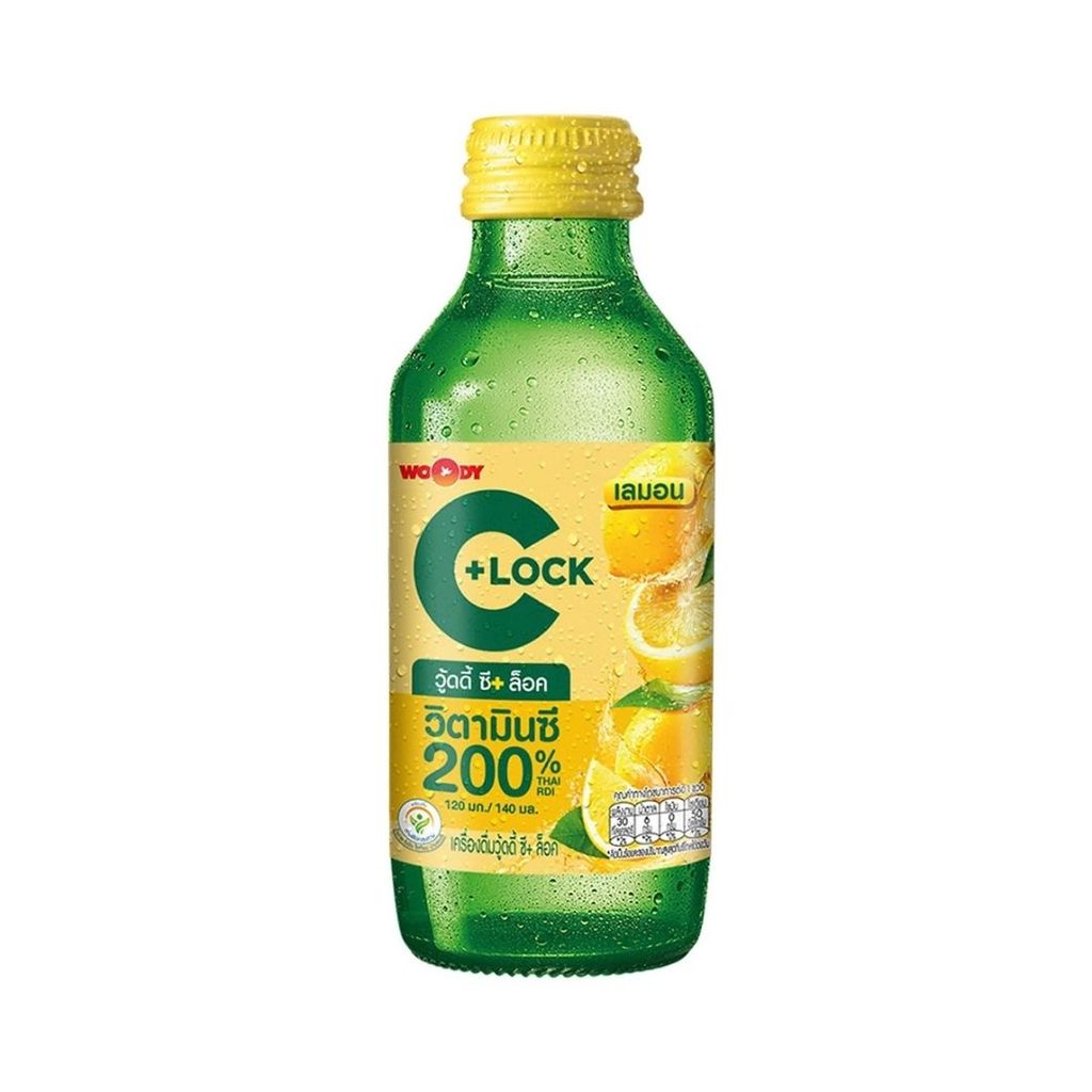 วูดดี้ ซีล็อค เครื่องดื่มวิตามินซี200% Woody C+ Lock Vitamin C Drink 140ml.