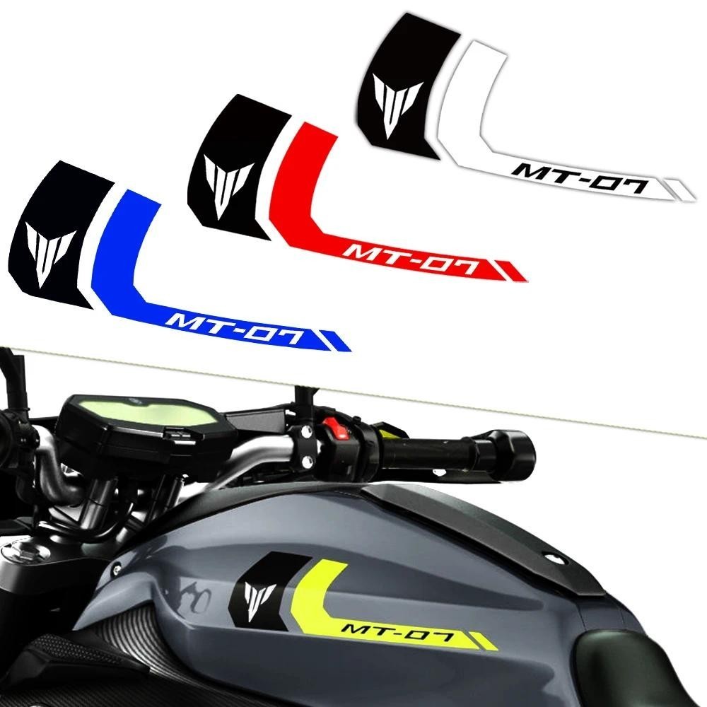 สําหรับ MT-07 MT07 Twin Stripes สติ๊กเกอร์ติดถังน้ํามันเชื้อเพลิงรถจักรยานยนต์อุปกรณ์เสริมกันน้ํา De