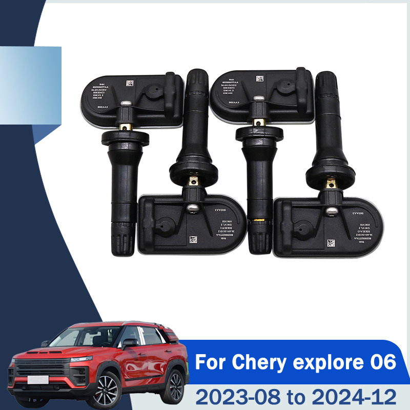 HL-4PCS เซ็นเซอร์ความดันยาง 802000277AA 433MHZ เซ็นเซอร์ TPMS สําหรับ Chery Fulwin T6 OMOMODA 5 สําร