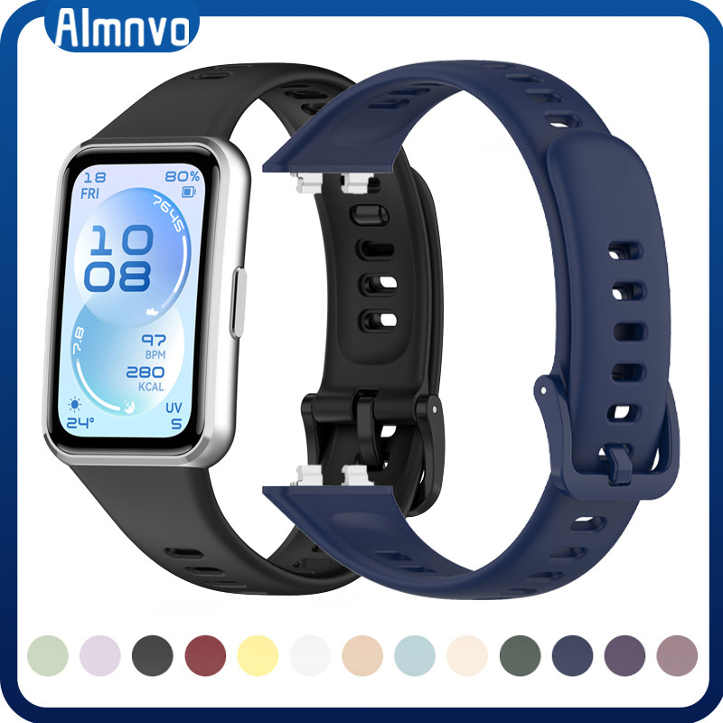 สายรัดซิลิโคนกันน้ำสำหรับ for Huawei Band 11 11 Pro สายรัดยาง อุปกรณ์เสริมสายรัดข้อมือสำหรับ for Huawei Band 11