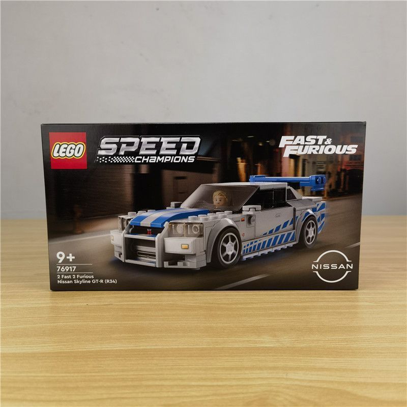 Lego Building Blocks 76917 Nissan SKYLINE GT-R (R34) Super Racing Boy Gift
