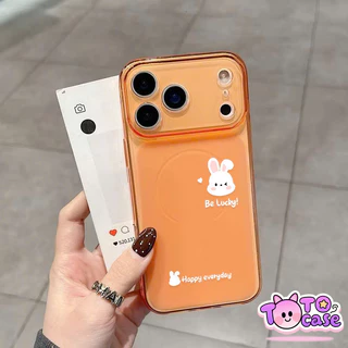 เคสการ์ตูนกระต่ายขาวสีชมพูไล่เฉด เหมาะกับ IPhone 17 16 14 15 13 12 11 Pro Max 16 15 14 Plus Air 16 13 12 Pro เคสTPU
