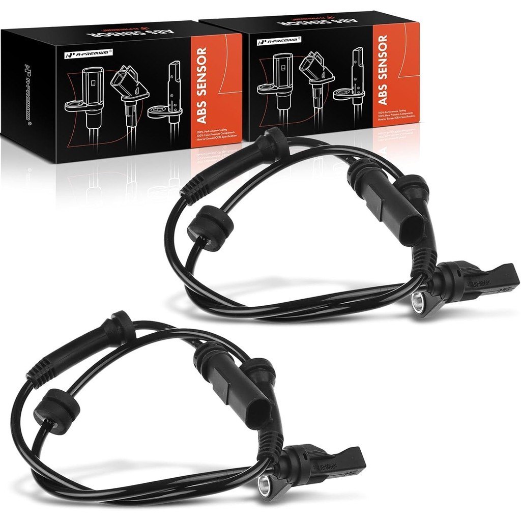 A-Premium 2-PC Set เซ็นเซอร์ความเร็วล้อ ABS ล้อหน้าเข้ากันได้กับรุ่น BMW - 320i 2013-2018, 328d, 328