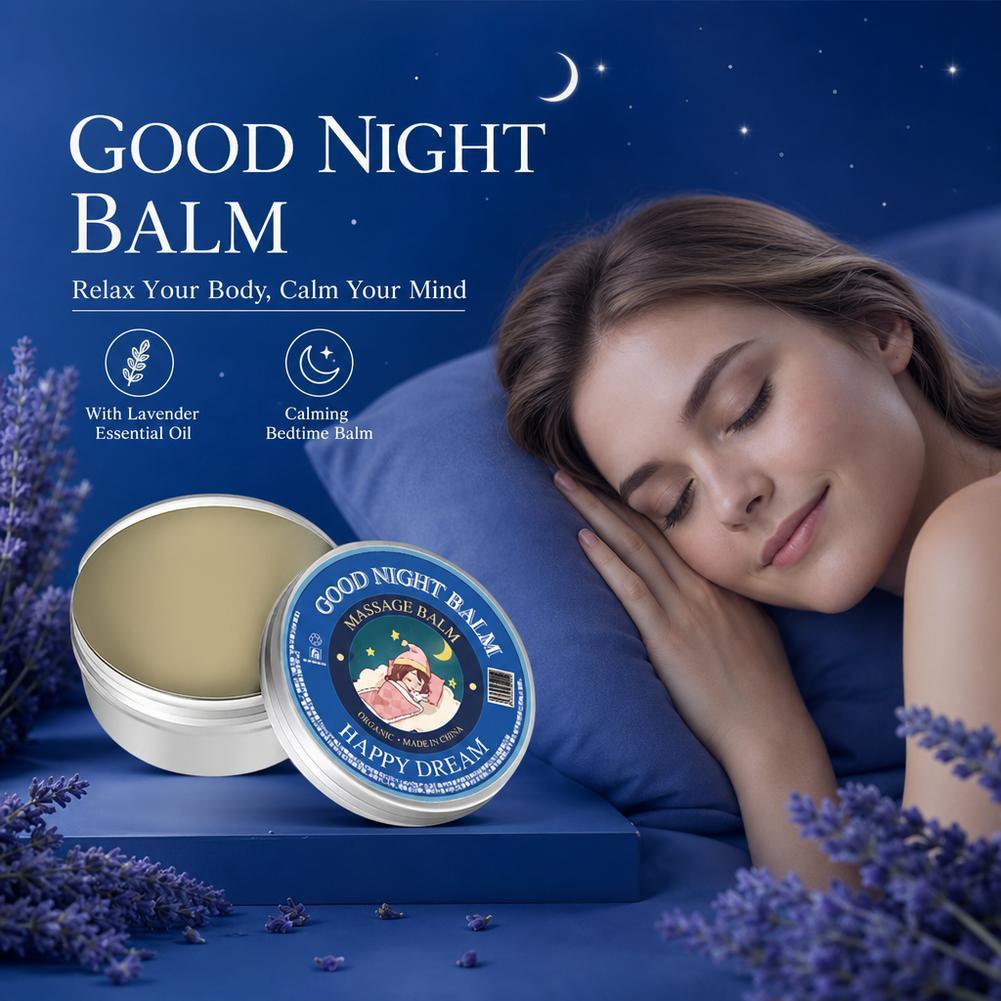 Good Night Aromatherapy Balm Lavender Sunflower Patchouli Natural Plant Sleep Relaxing Soothing Balm