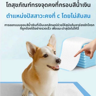 AimayaPet แผ่นรองฉี่สุนัข แผ่นรองฉี่แมว ช่วยฝึกขับถ่าย ซึมซับไดีดี ต่อต้านแบคทีเรีย 100PCS