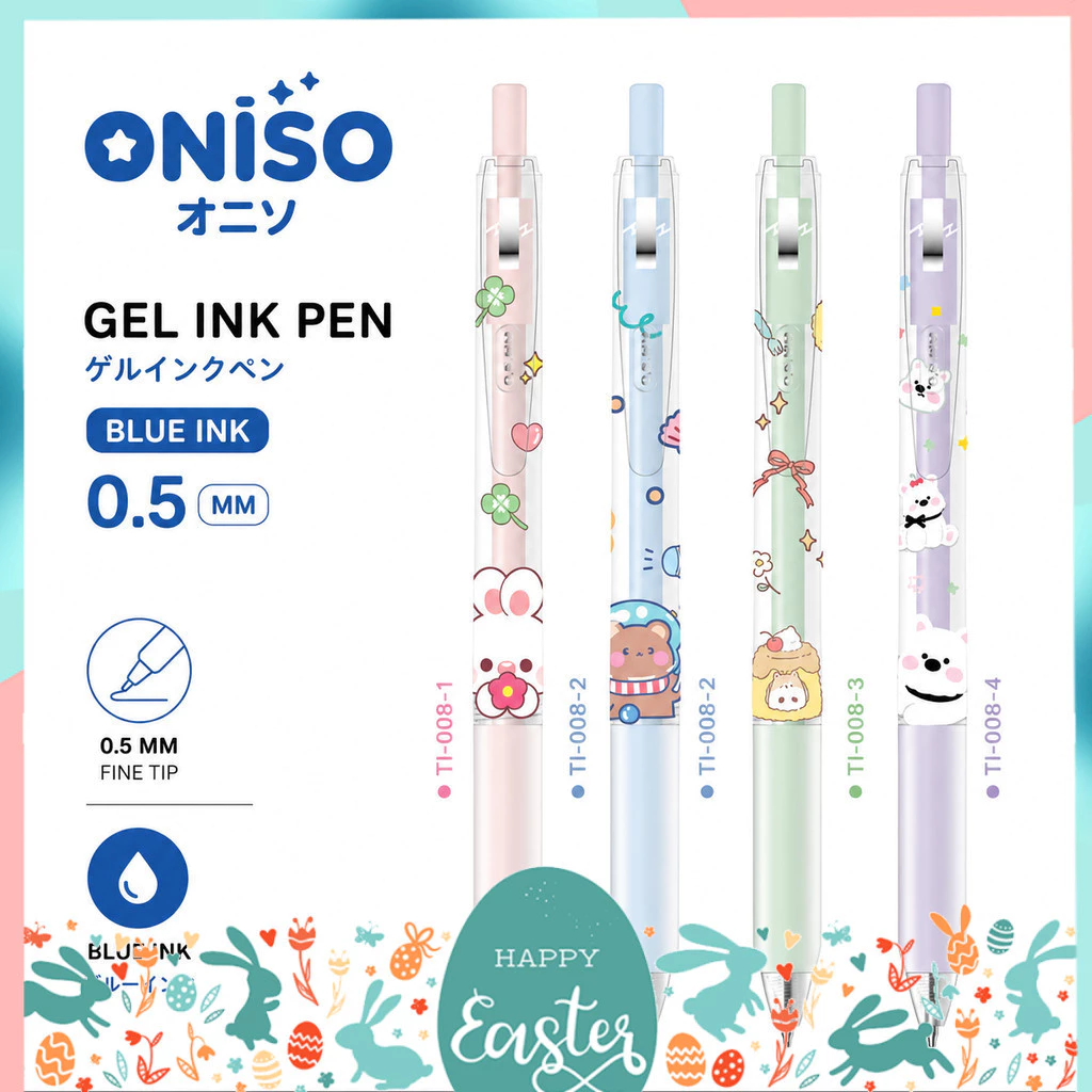 ปากกาเจล Oniso รุ่น Chiko ขนาดหัว 0.5 MM หมึกน้ำเงิน