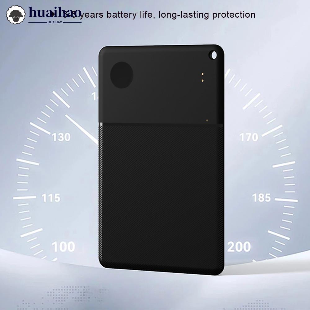 HUAIHAO การ์ดบางเฉียบ Tracker Global GPS Locator สําหรับ Android ทํางานร่วมกับ Google Find Hub Anti-