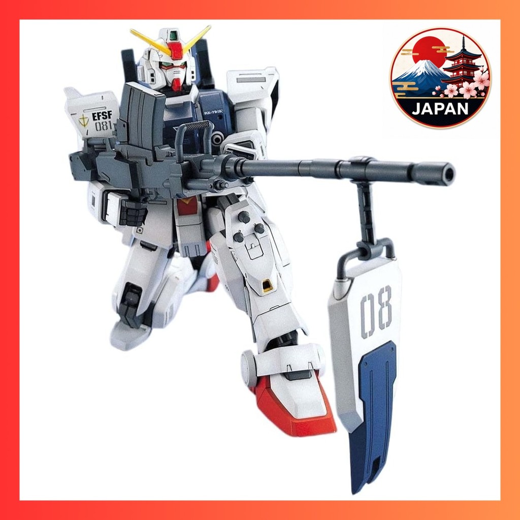 ［Directly from Japan］MG Mobile Suit Gundam 08th MS Platoon RX-79G Ground Type Gundam 1100 scale colo
