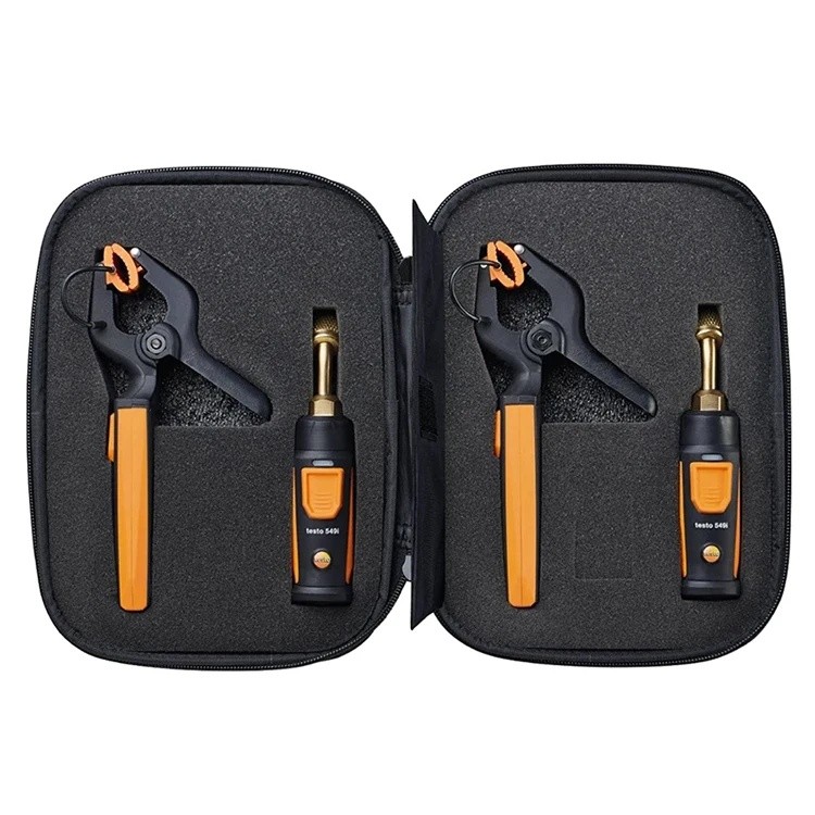 TESTO 115i Clamp เครื่องวัดอุณหภูมิและ 549i เครื่องวัดความดัน Smart Probes AC Refrigeration Test Kit