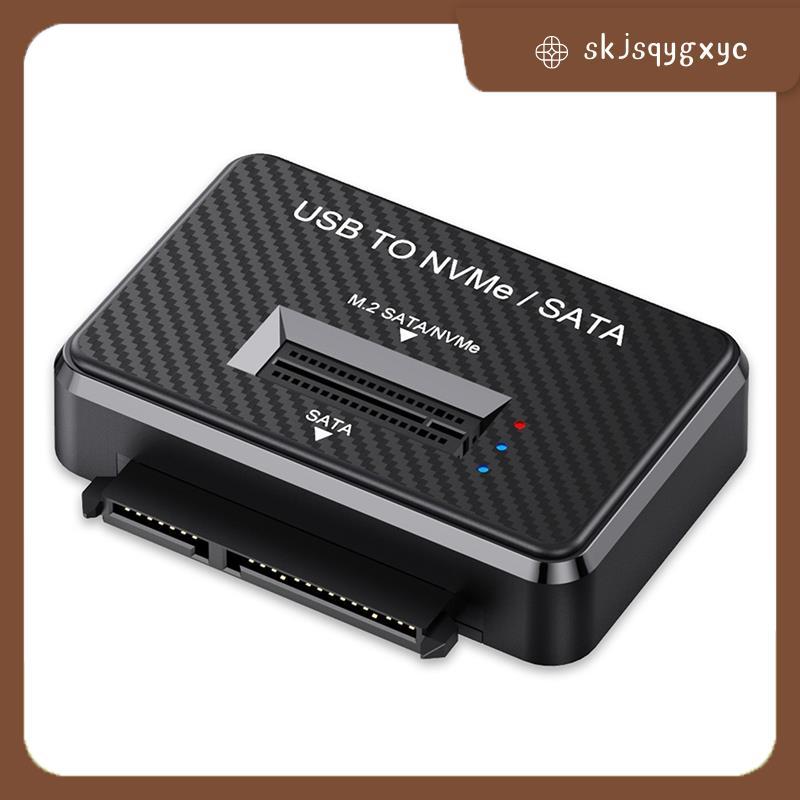 skjsqygxycM.2 Solid State Drive Reader NVMe/SATA 2-In-1 External Dock SSD Card Reader M.2 ไดรฟ์ Encl