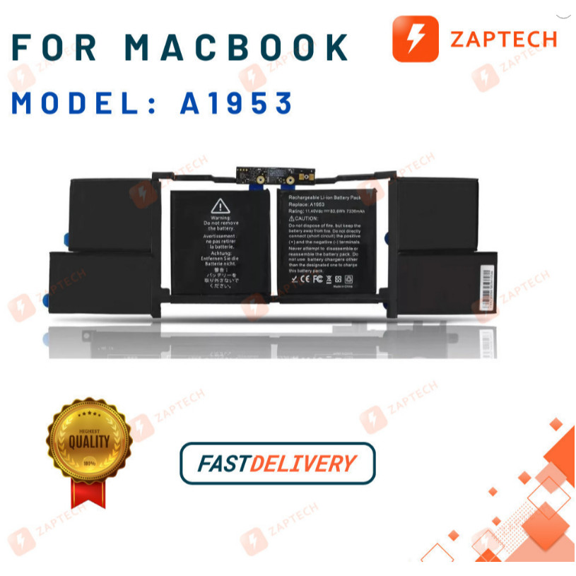 A1953 A1990 Battery for MacBook Pro 15" Retina (Mid 2018-2019)