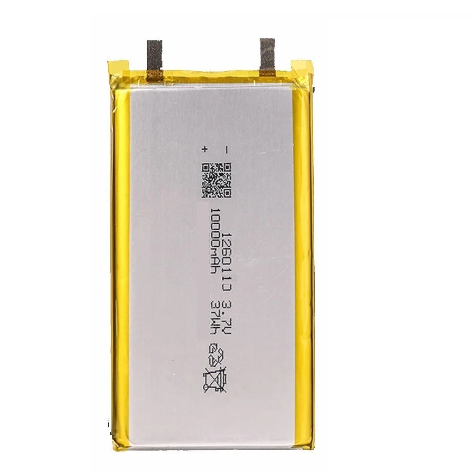 10000mAH 3.7V 1260110 Polymer lithium ion Li-ion Rechargeable battery for POWER BANK GPS Table pX