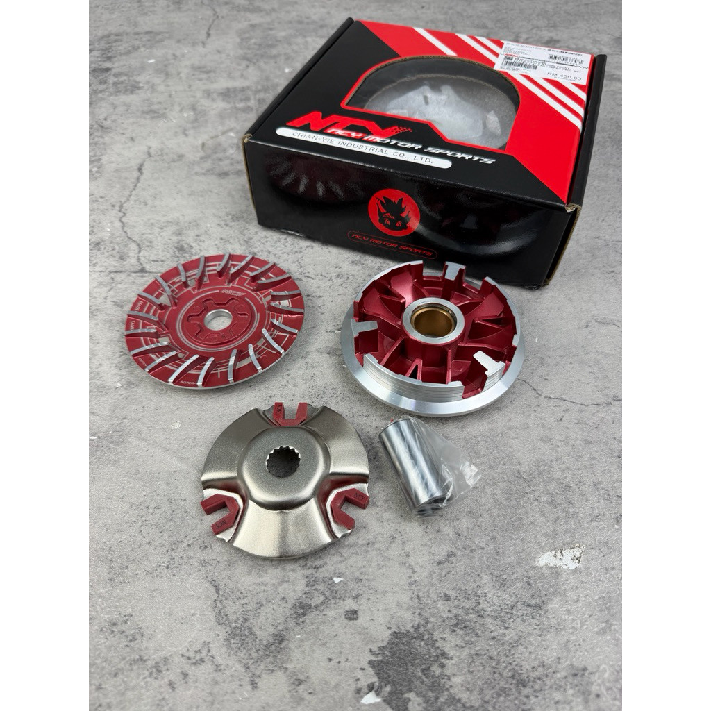 NCY TAIWAN RACING CVT ด้านหน้า PULLEY(BERRY RED)SOLARIZ AVANTIC EGOS CVT NCY FORT