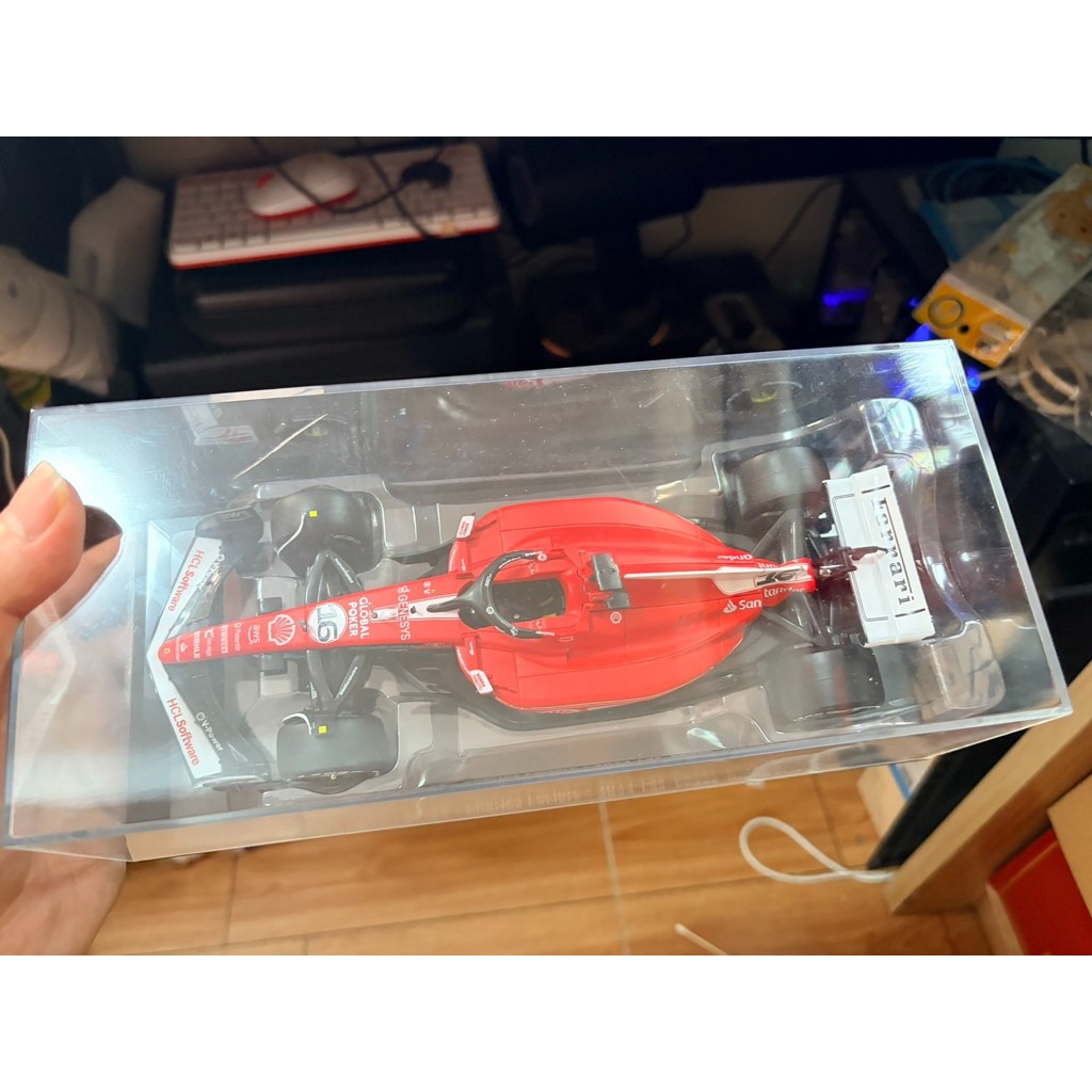 SF-23 Premuim ยี่ห้อ Ferrari Fleet F1 Leclair Las Vegas Station 1/24 และ sf1000 ส่วนลดบรรจุมากกว่า