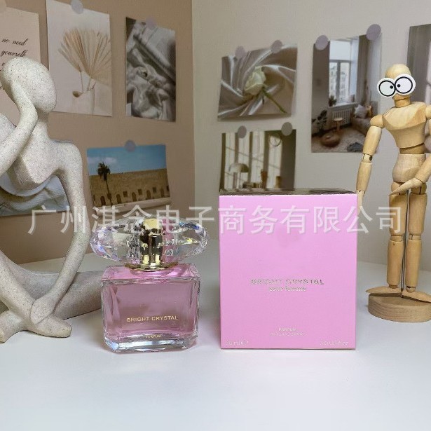 น้ําหอมเวียดนาม Pink Diamond Crystal Diamond 90ml Rose Red Diamond Black Gold Ladies Perfume