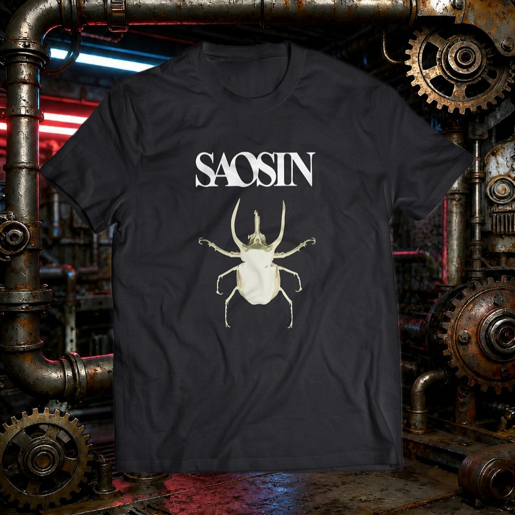 ((จัดส่งตลอด 24 ชั่วโมง) เสื้อยืดวง Saosin, เสื้อยืดเพลงร็อคโลหะ Unisex, ย้อนยุค