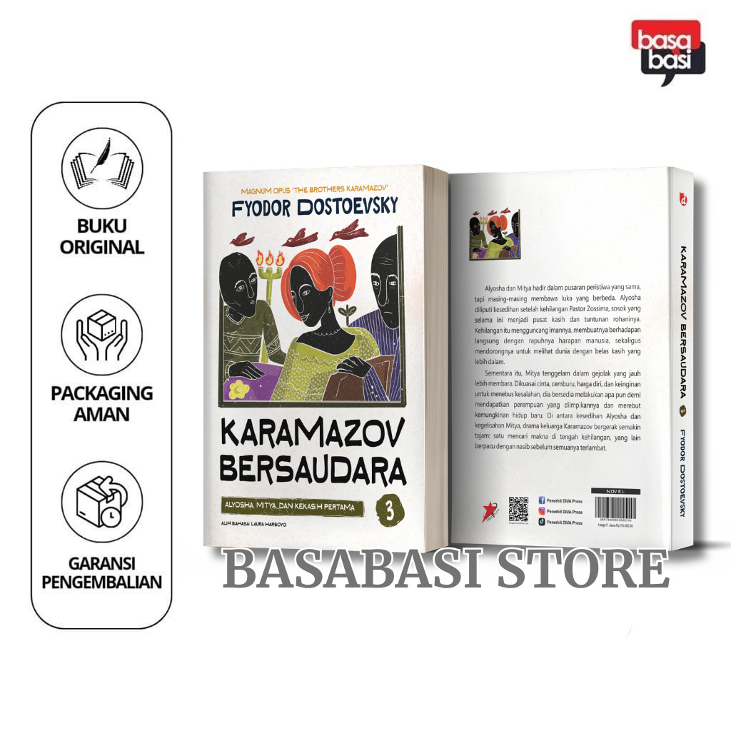 Karamazov Brothers Book เล่ม 3 (นิยาย) - Fyodor Dostoevsky - DIVA Press - Basabasi