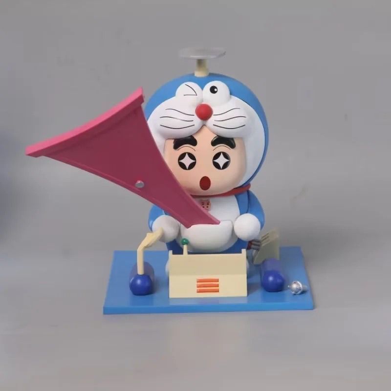 สินค้าอนิเมะ Nohara Shinnosuke Doraemon Doraemon Time Machine Any Door Model Boxed Figure