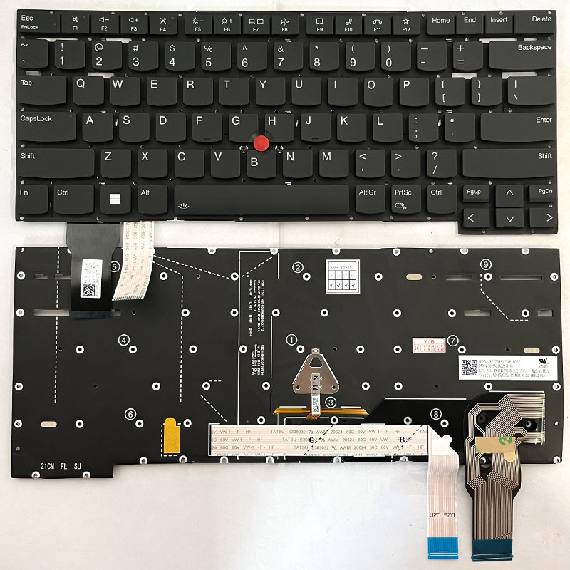 แป้นพิมพ์ Lenovo ThinkPad T14S Gen 1 Gen 2 Gen3 Gen4 Gen5 Gen6 ที่ใช้งานได้จริง