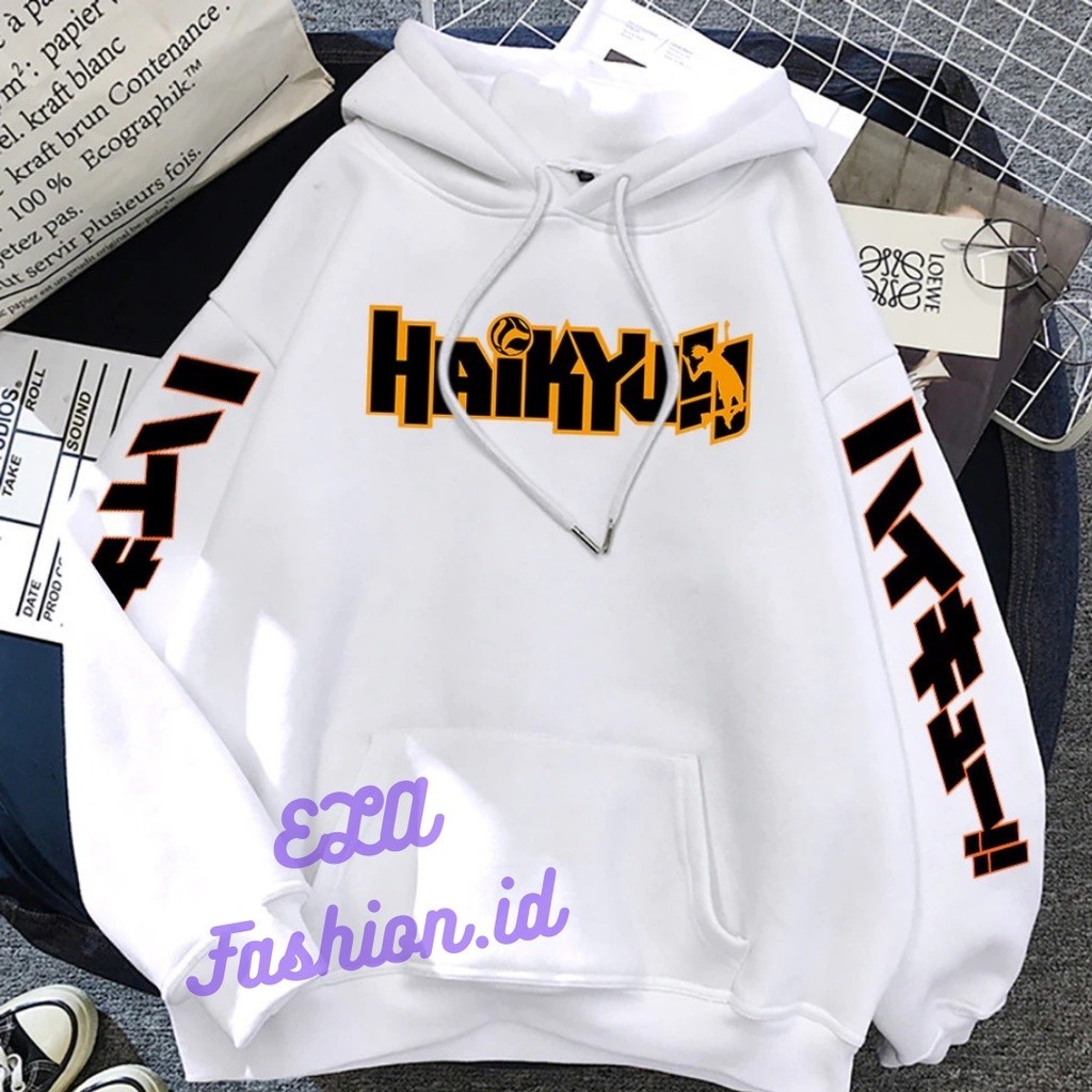 แฟชั่น Hoodie Jaket HAikyuu โลโก้แขนยาว Sweatshirt Hooded เสื้อผ้าสำหรับผู้ชายและผู้หญิง
