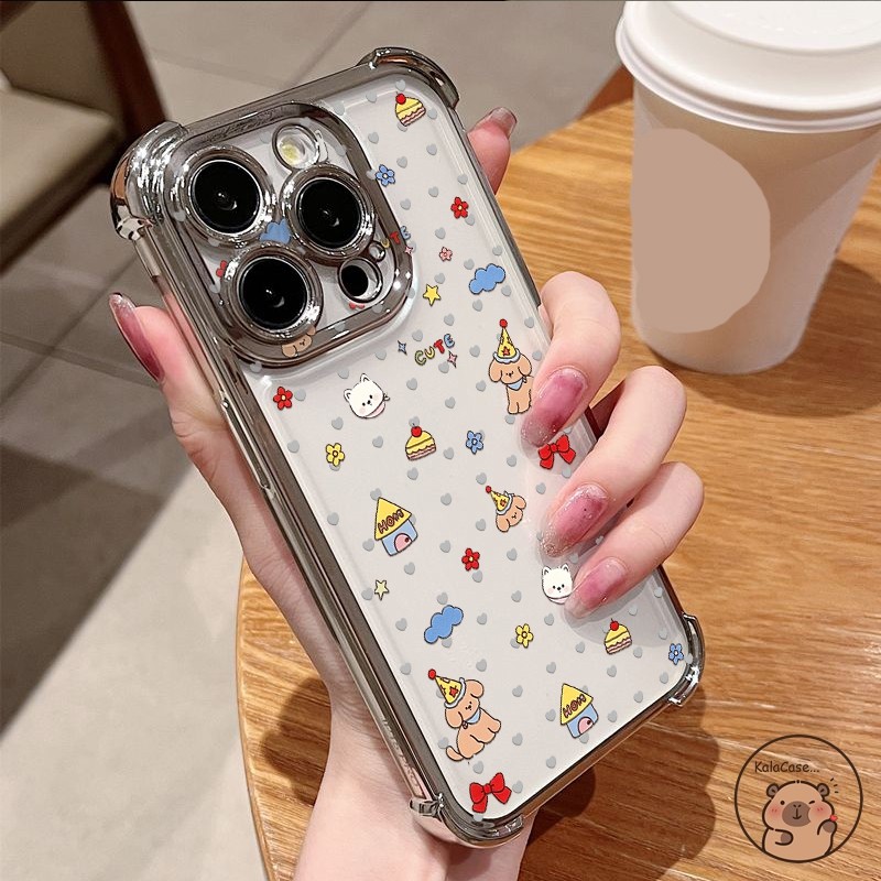 สําหรับ Infinix Note 60 Edge 50 40 Pro Plus 50s 50x 30 10 Lite 10s NFC เคสโทรศัพท์น่ารัก Westie สุนัขโบว์ดอกไม้ Star Love การ์ตูน Anti Fall โปร่งใสปลอกอ่อนกรณีปก