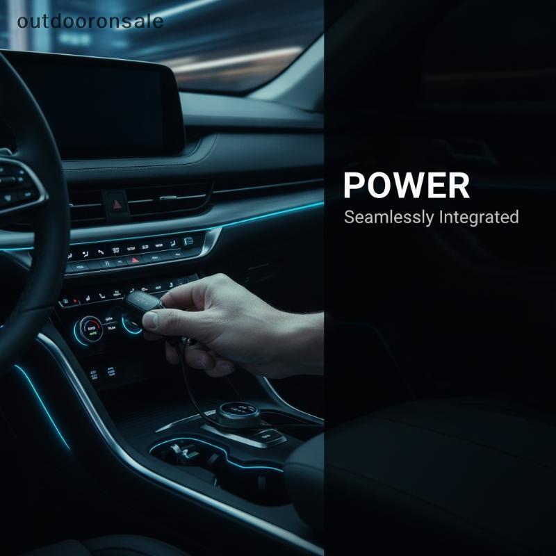 [outdoorsale] Type C USB Car Charger 5V 3.5A Adapter สําหรับ Dash Cam/โทรศัพท์ / GPS FSI