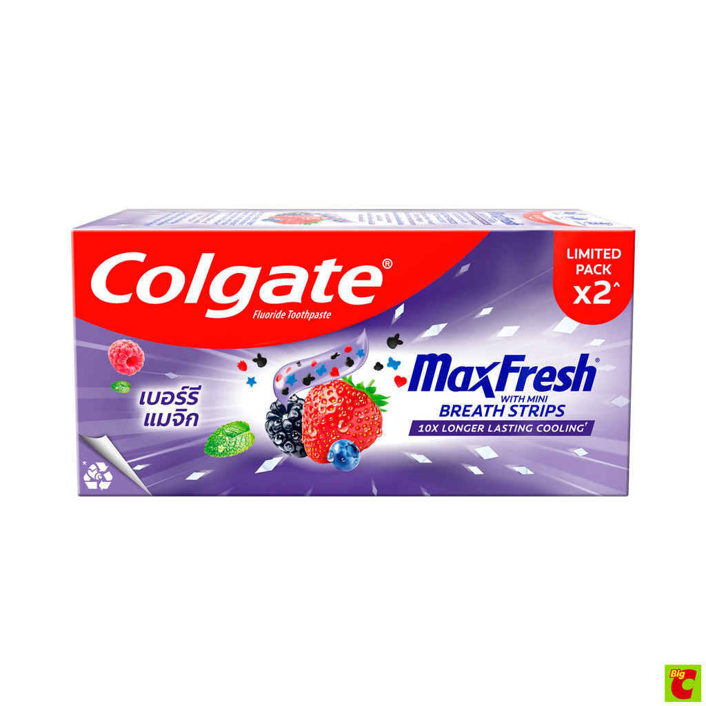Colgate Max Fresh Berry kem đánh răng 100 g x 2 chiếc