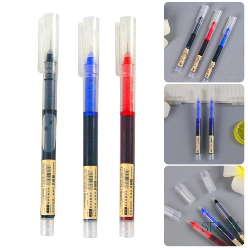 SEL สีดําสีแดงสีฟ้าเจลปากกา 0 5 มม.เขียนปากกา Neutral ปากกาลงนาม Quick-Drying เจลหมึกปากกาธุรกิจปากกาสําหรับการเขียน