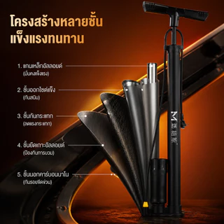 สูบลม 160PSI สูบลมแรงดันสูง เติมลมอย่างรวดเร็ว เหมาะสำหรับจักรยาน มอเตอร์ไซค์ ที่สูบลม ปั๊มลมแรงดันสูงสแตนเลส