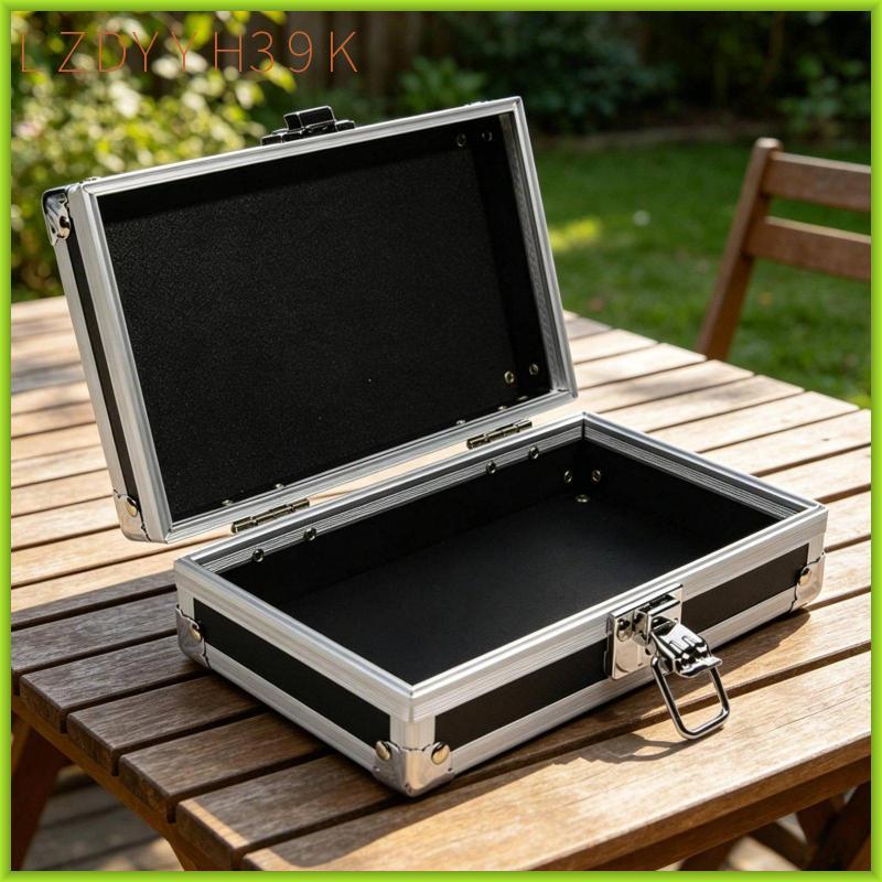 [lzdyyh39k] Aluminium Multi functional Portable Equipment Case Metal Empty Box