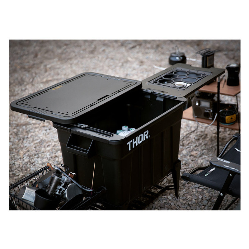 THOR Camping กล่องเก็บของมัลติฟังก์ชั่นกลางแจ้ง igt อลูมิเนียมตารางอุปกรณ์เสริมพิเศษกระเป๋าสกรู Reissue