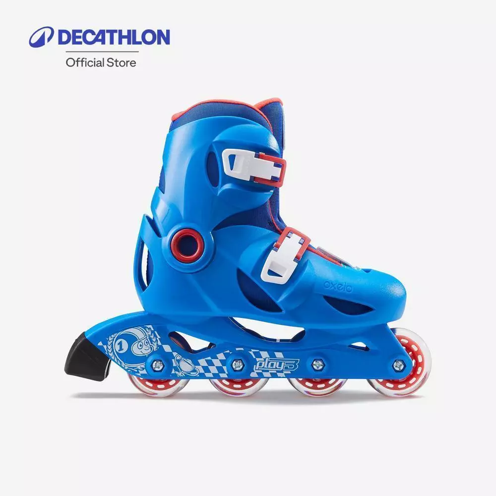 Decathlon Kids' Inline Skates Play 3 รองเท้าสเก็ตสำหรับเด็ก รุ่น Play 3 - Blue