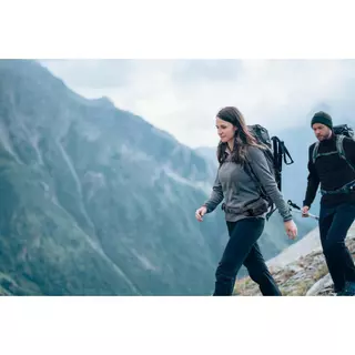 Decathlon Women’S Mountain Hiking Fleece Jacket เสื้อเดินป่าผ้าฟลีซสำหรับผู้หญิง รุ่น Mh100 - White
